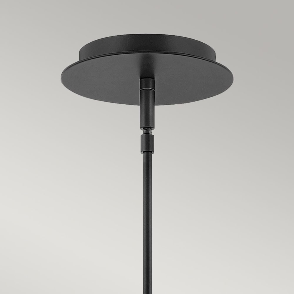 Suspension LED en métal noir — vue 4