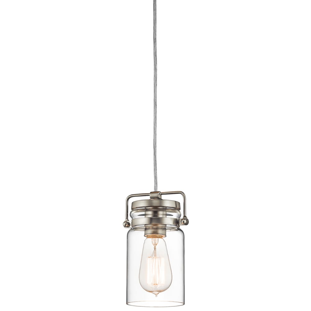 ELSTEAD LIGHTING Pendelleuchte gold mit transparenter Glasschirm style classic chic Weiß Metall