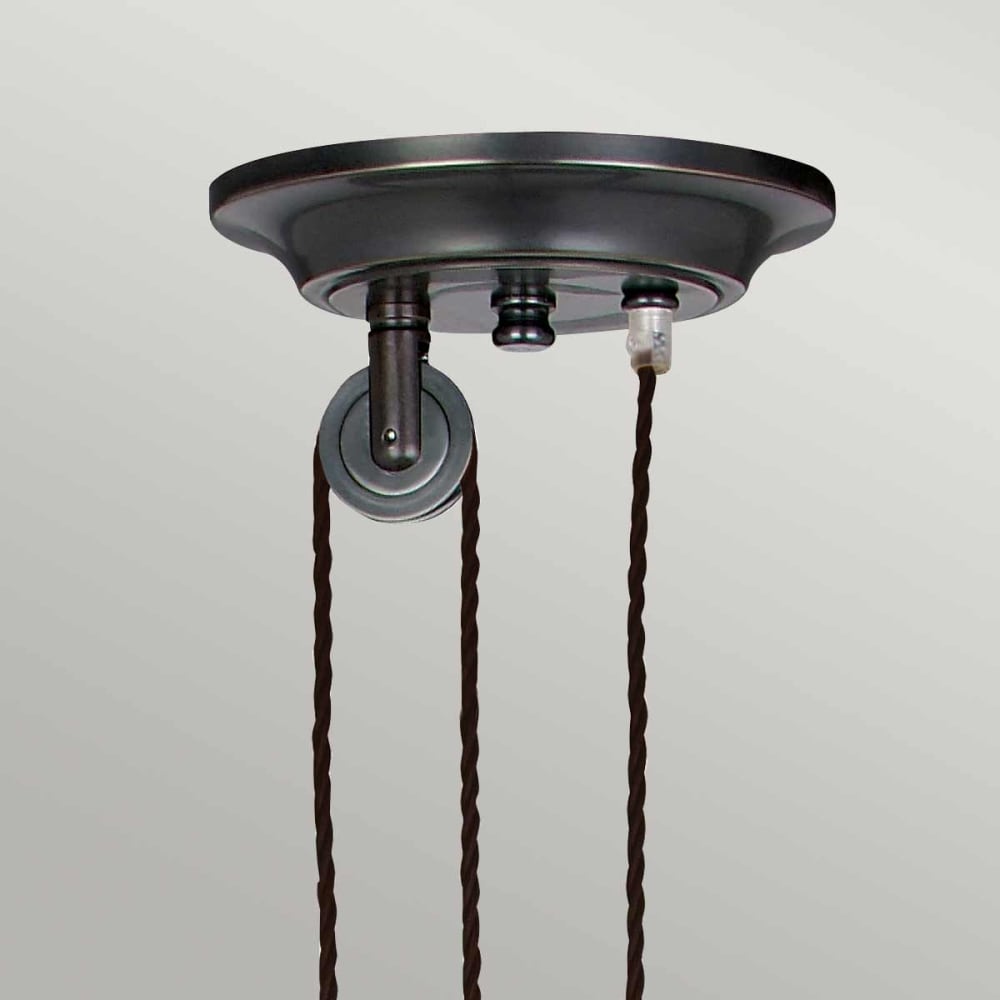 Suspension en métal bronze ancien — vue 4