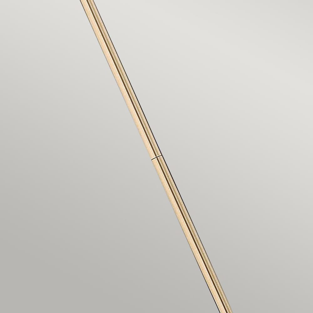 Suspension en verre et métal caramel brossé — vue 4