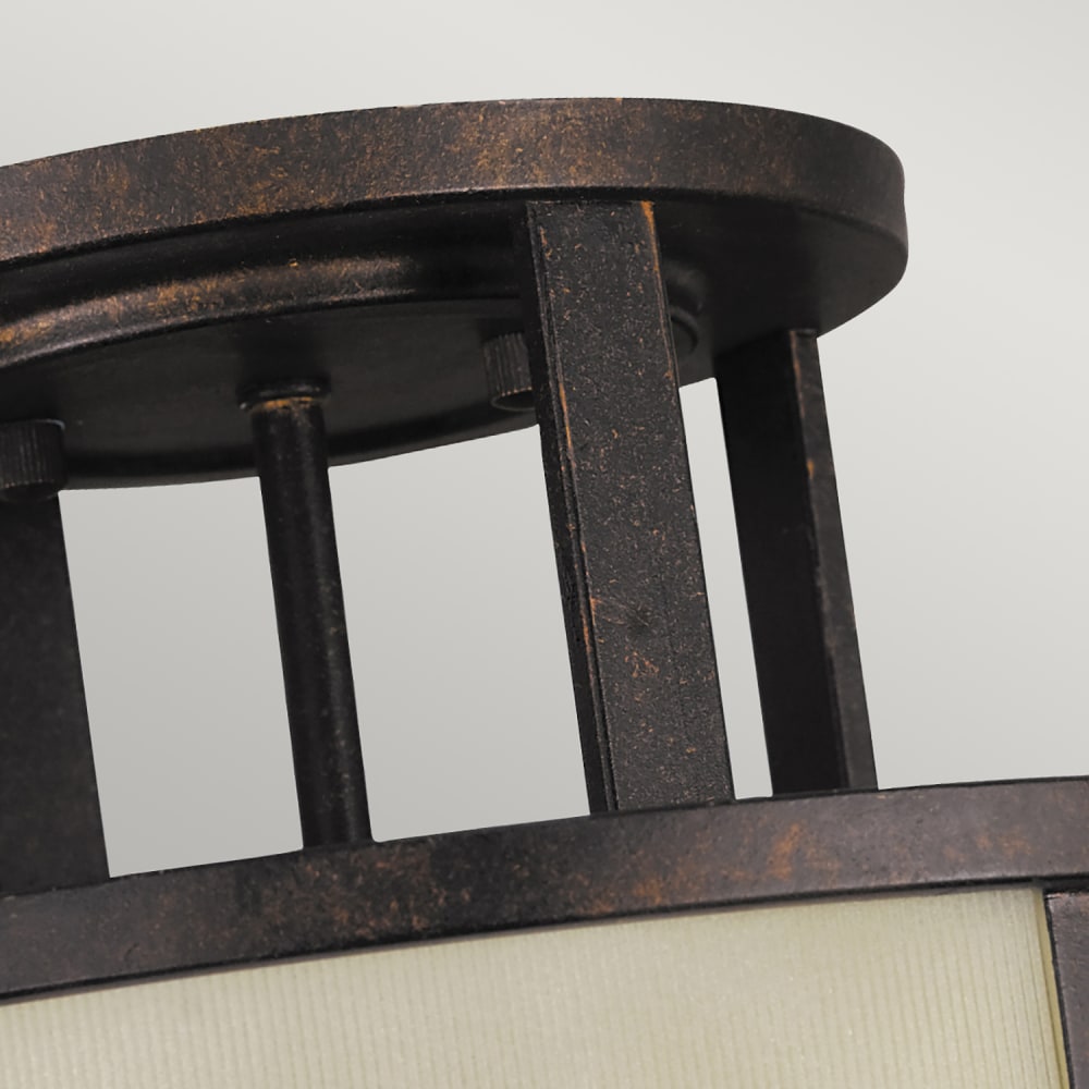 Semi-plafonnier en métal bronze grec — vue 3