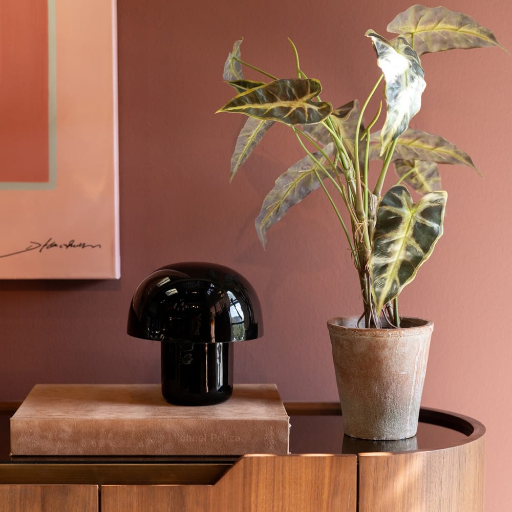 Lampe champignon en acier noir — vue 3