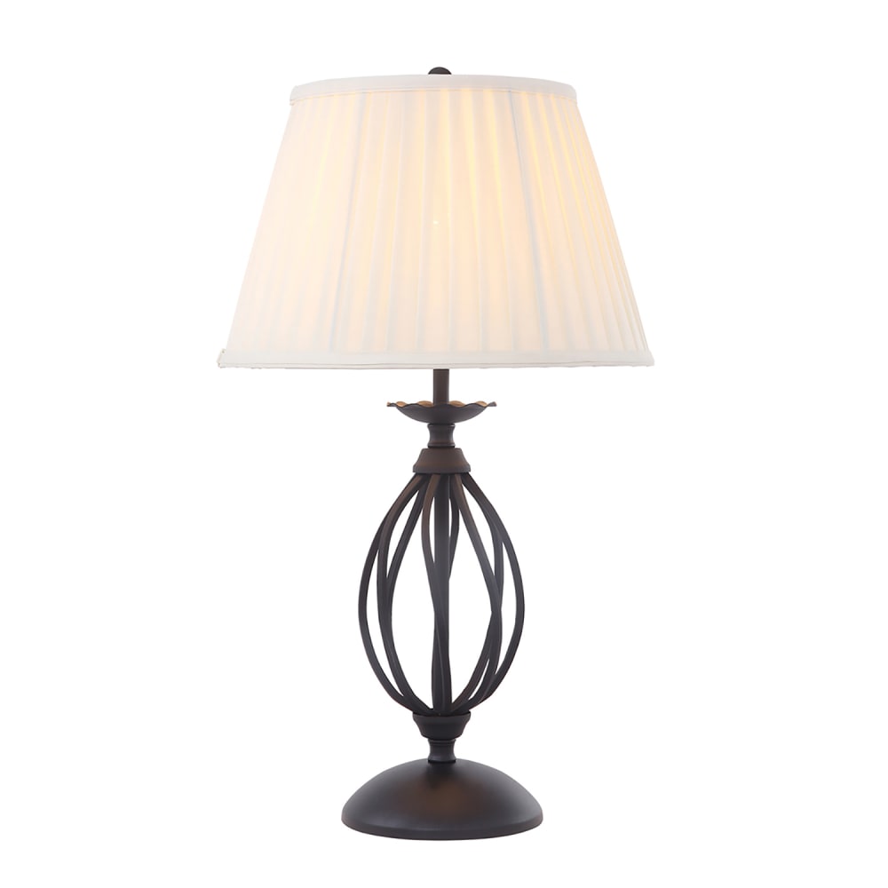 Lampe de table en métal noir H:54cm