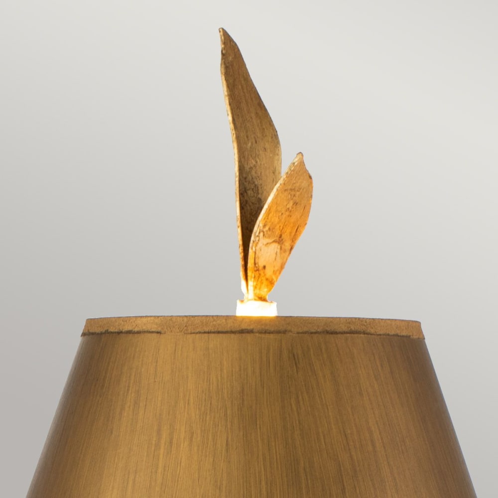 Lampe de table en métal feuille d'or H:760cm — vue 4