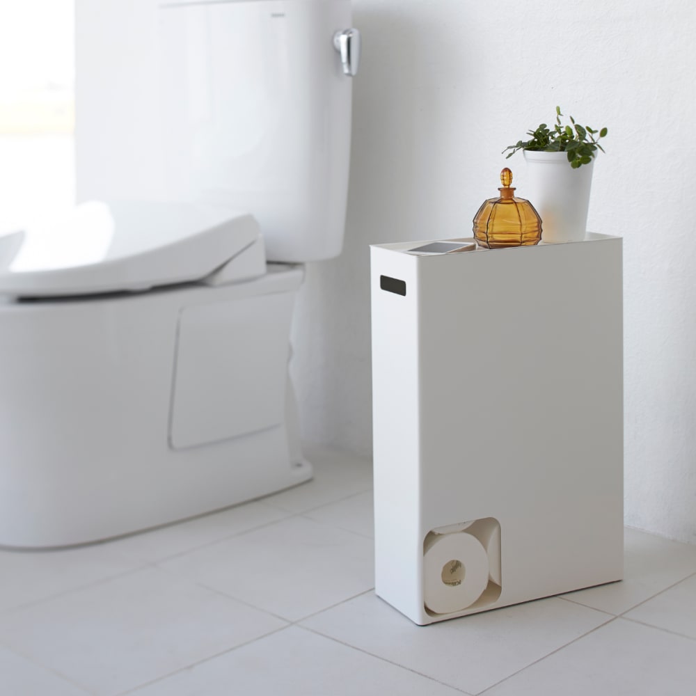 Rangement pour papier toilette l33 cm - blanc - Maisons du Monde