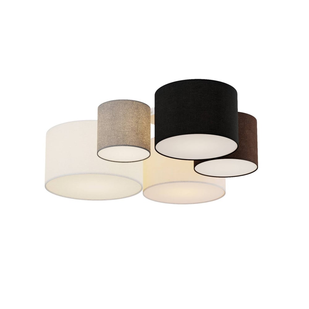 Deckenlampe aus Textil, grau - Maisons Du Monde