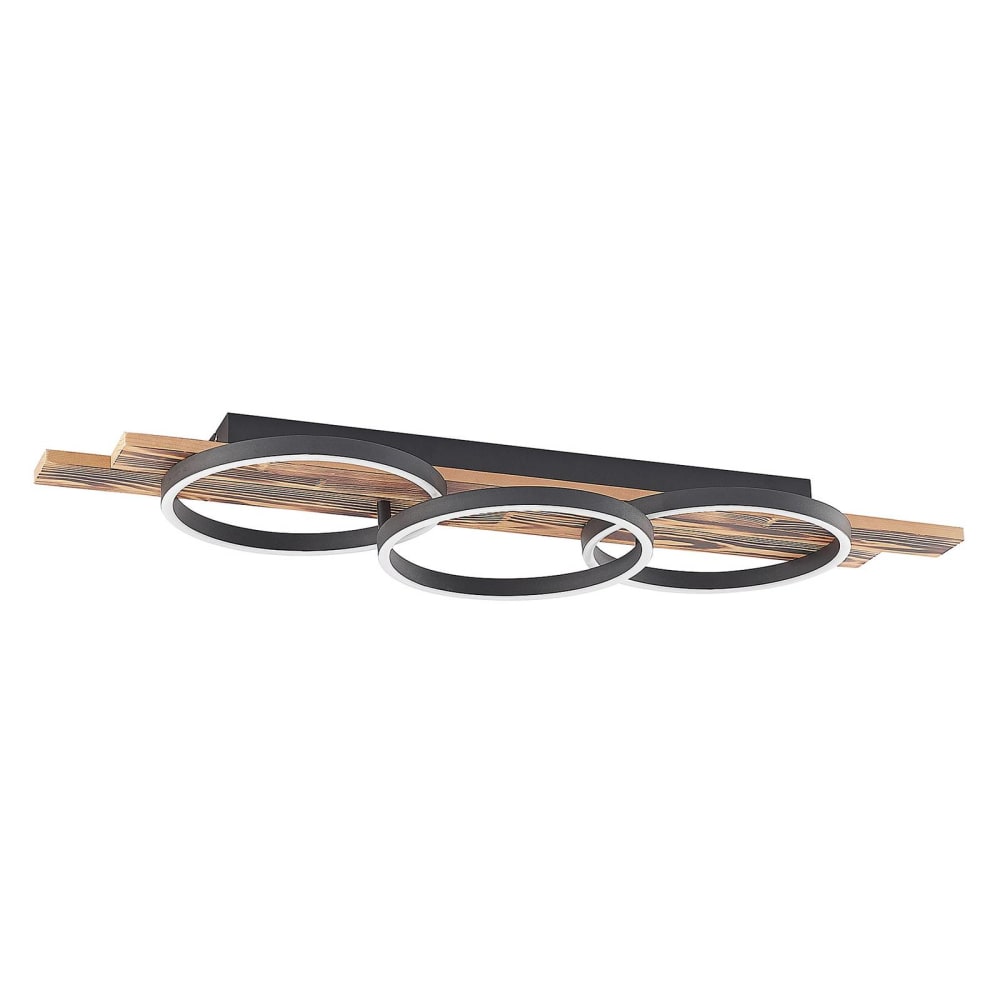 Plafonnier LED en Bois Marron