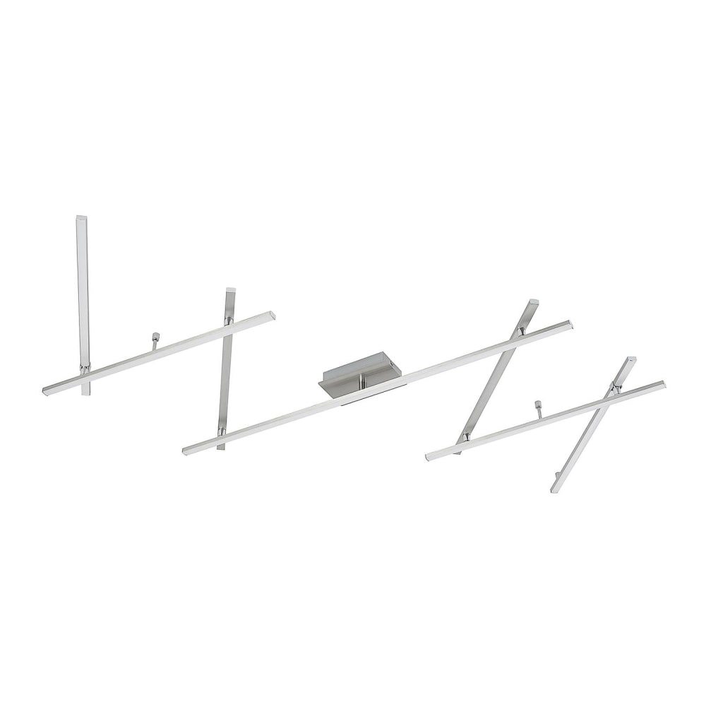 Lindby LED Deckenleuchte aus Metall, grau style modern - Metall