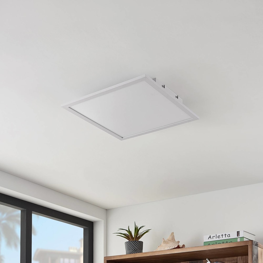 LED Deckenleuchte (LED Panel) aus Aluminium, weiß - Maisons Du