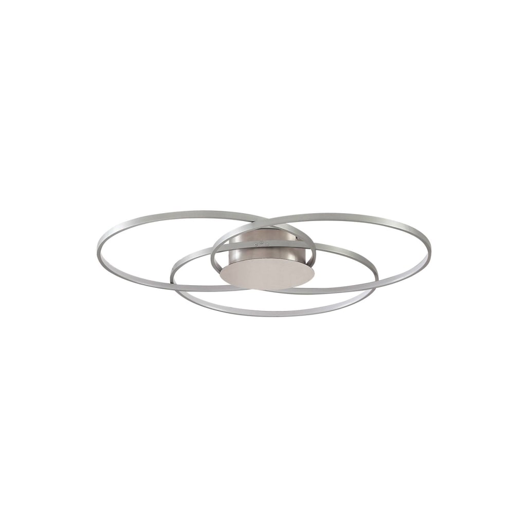 Lindby LED Deckenleuchte aus Aluminium, grau style modern - Aluminium