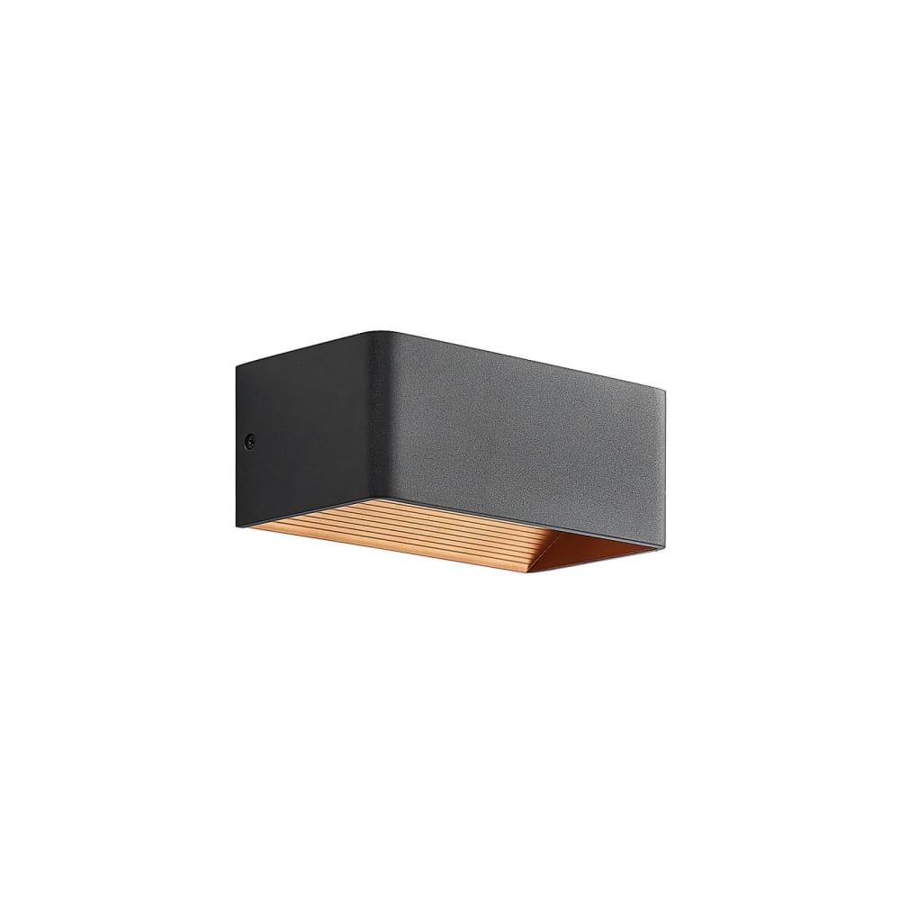 Arcchio LED Wandleuchte, Wandlampe Innen aus Aluminium, schwarz style modern - Aluminium