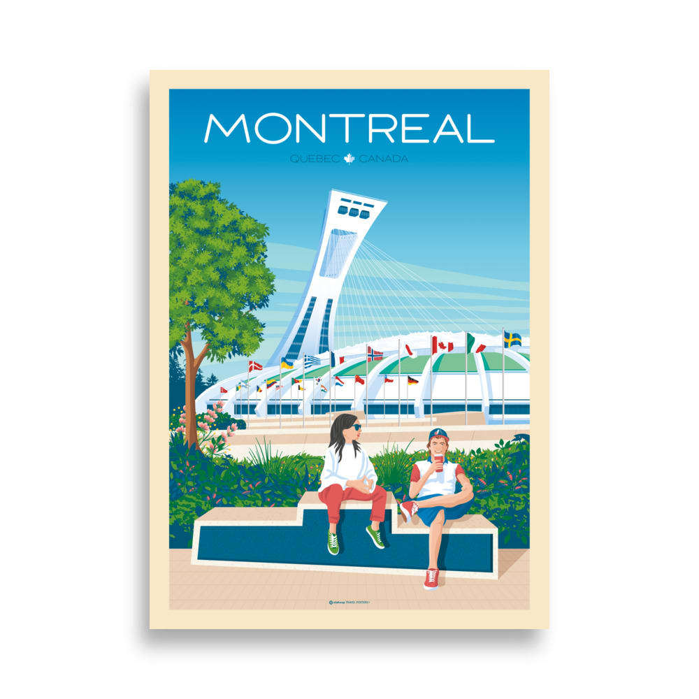 Affiche Montreal Quebec Canada 30x40 cm