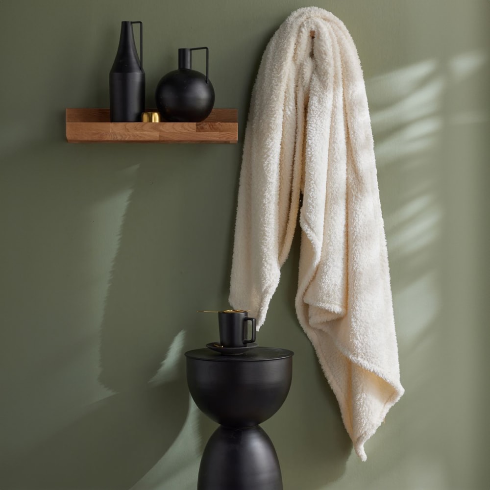 Plaid polaire uni  130x180cm Blanc