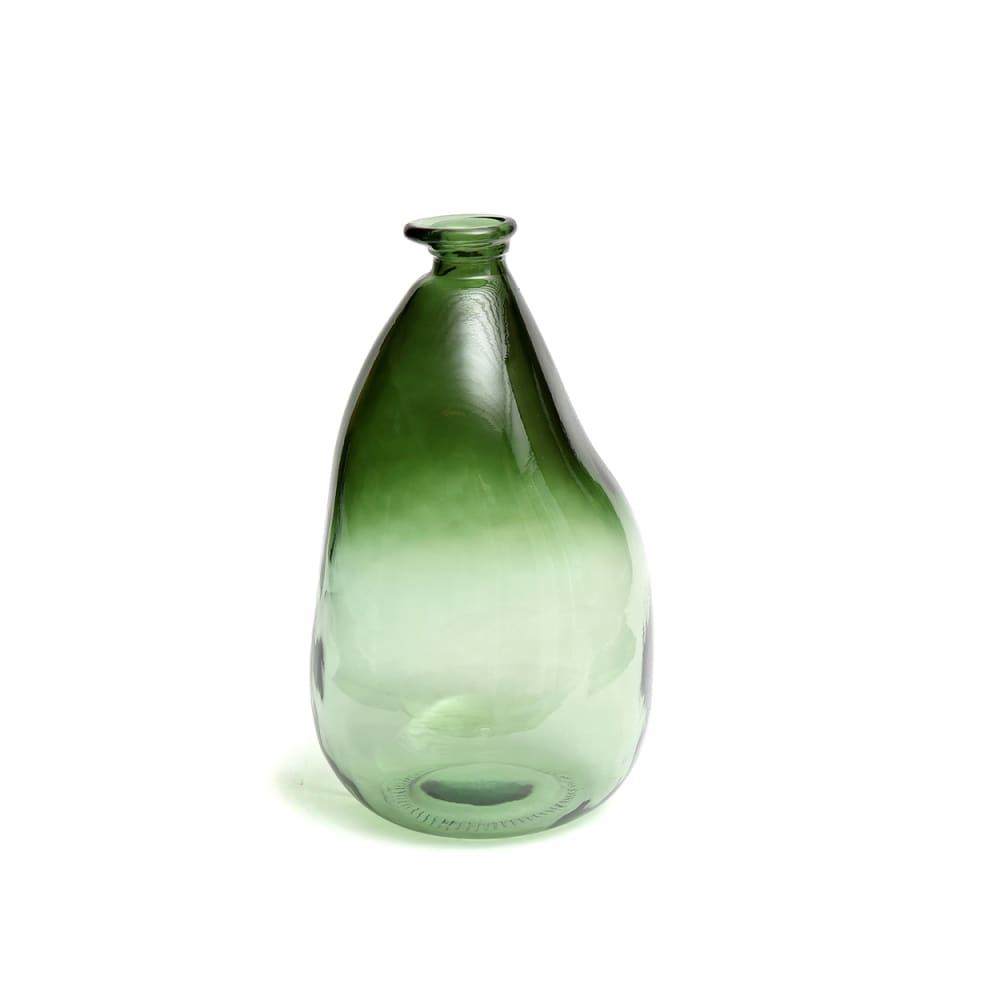 Vase Verre recyclé Vert 21x21x36cm