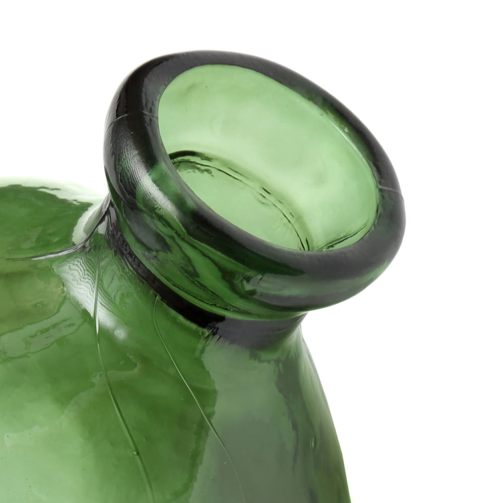 Vase verre recyclé vert 34x34x73cm