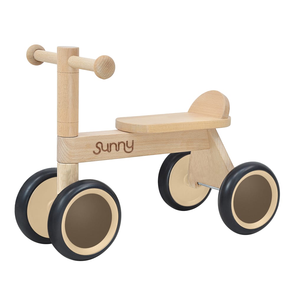 Draisienne 4 roues en bois naturel  - 1,5 an à 3 ans (Sunny) - Couverture