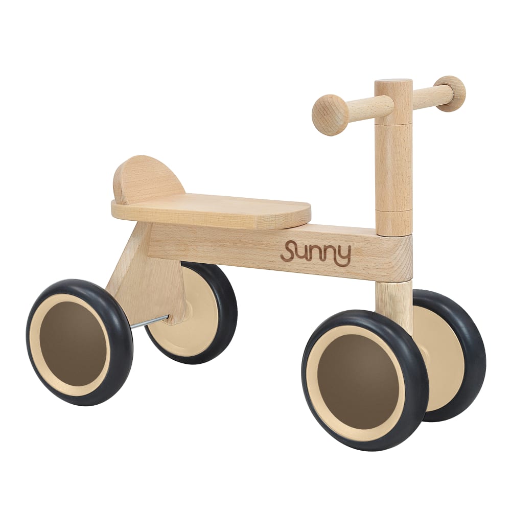 Draisienne 4 roues en bois naturel  - 1,5 an à 3 ans (Sunny) - Image 1