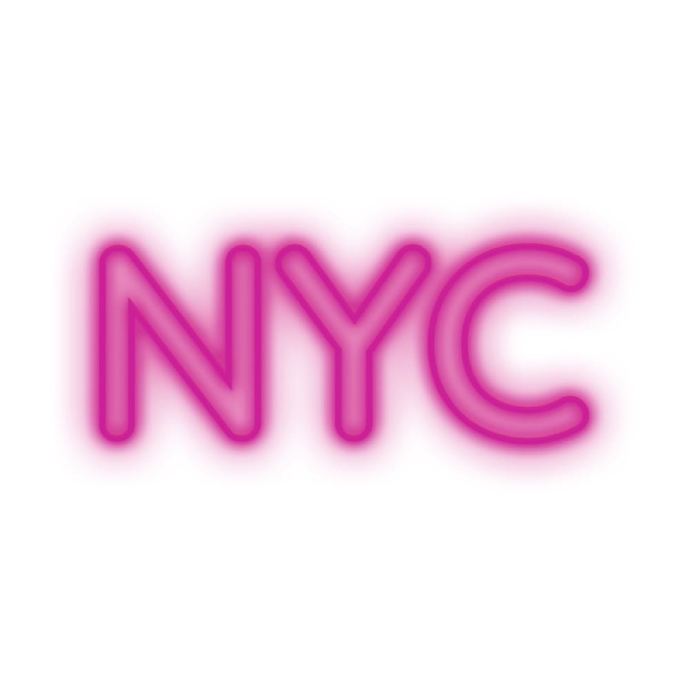 CANDY SHOCK Eclairage néon nyc Multicolore Caoutchouc
