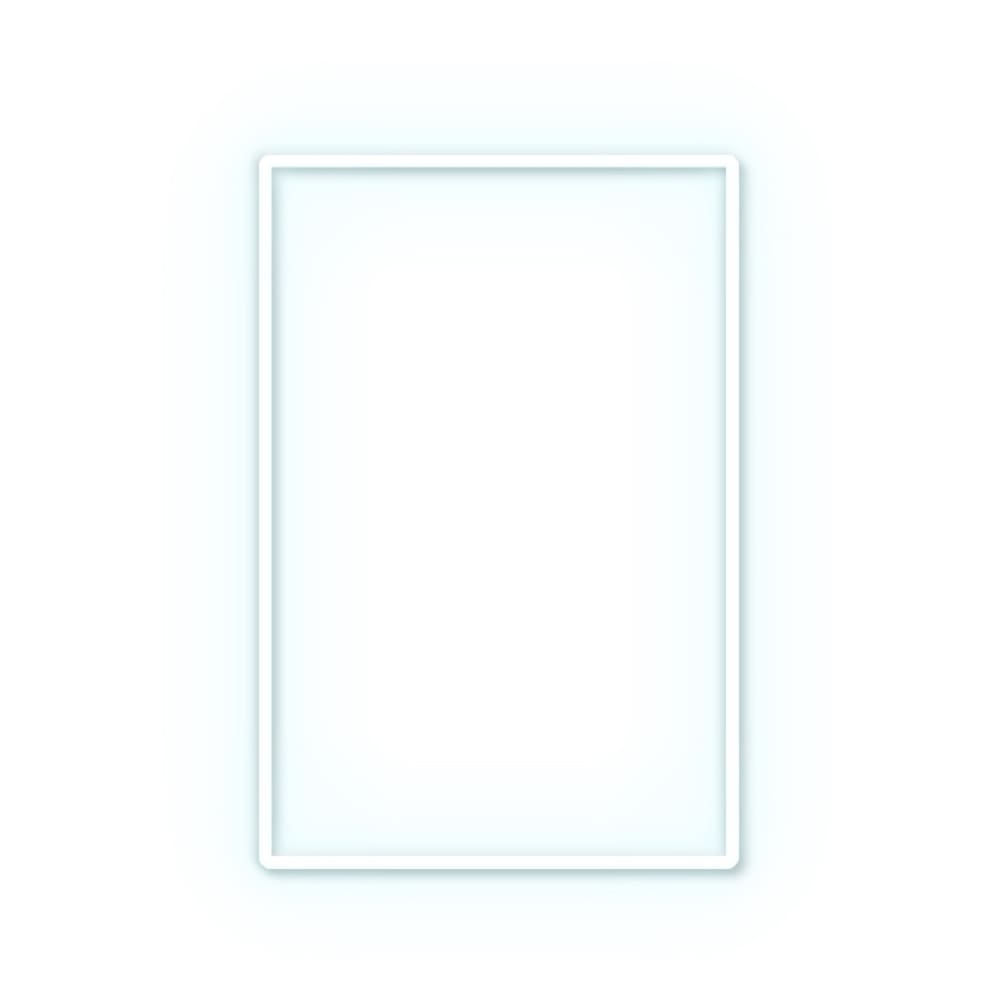 Eclairage néon rectangle