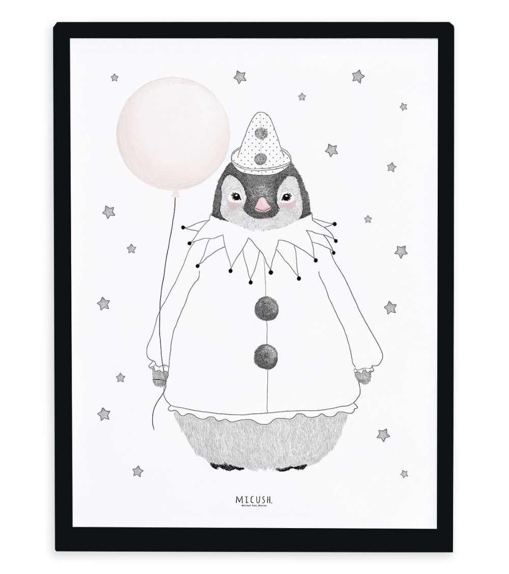Lilipinso - Affiche pingouin 30 x 40 cm