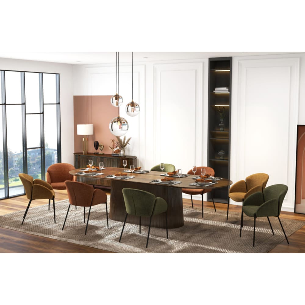 Stuhl aus Stoff Luxury Terracotta (x2) - Maisons Du Monde