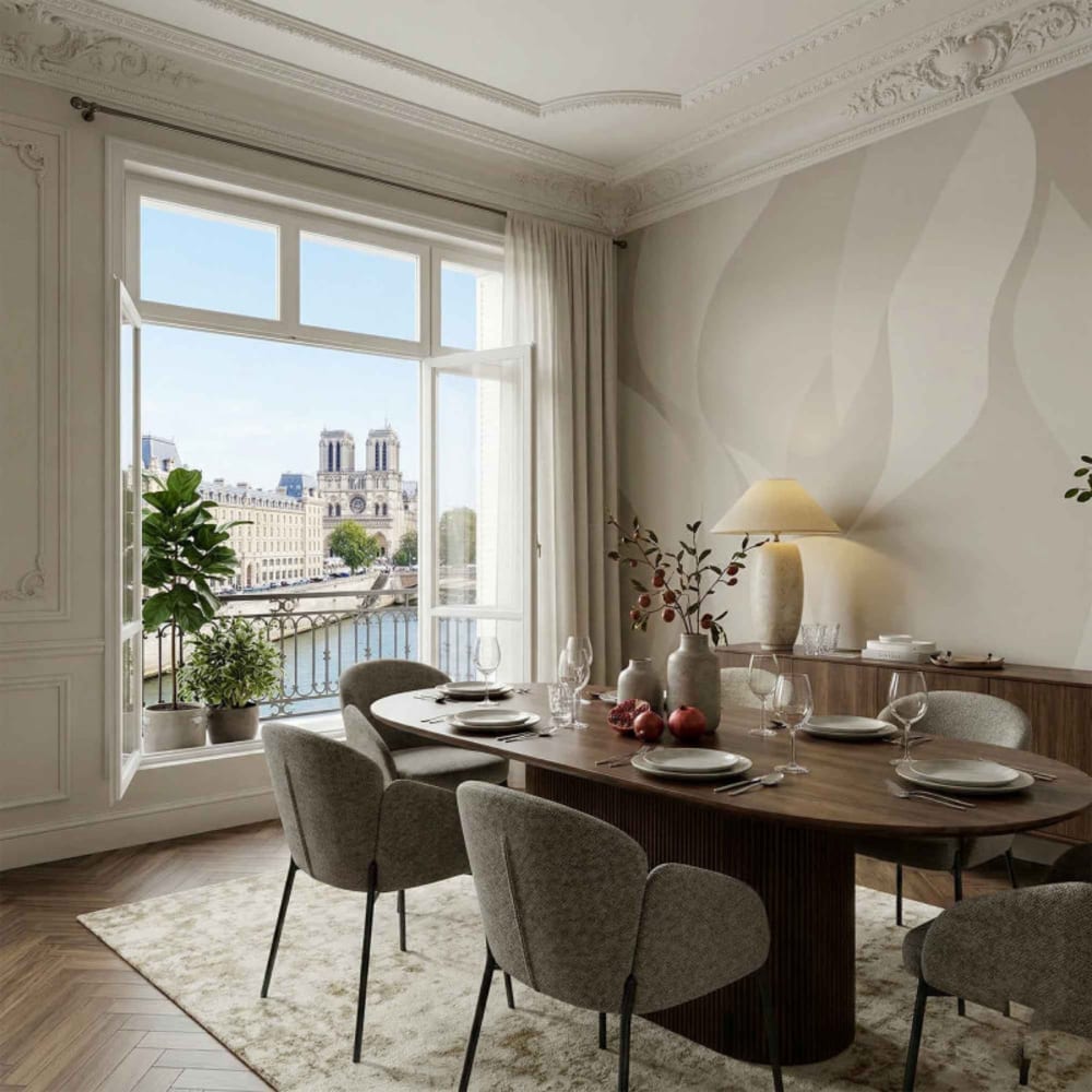 Stuhl aus Stoff Luxury Braun (x2) - Maisons Du Monde