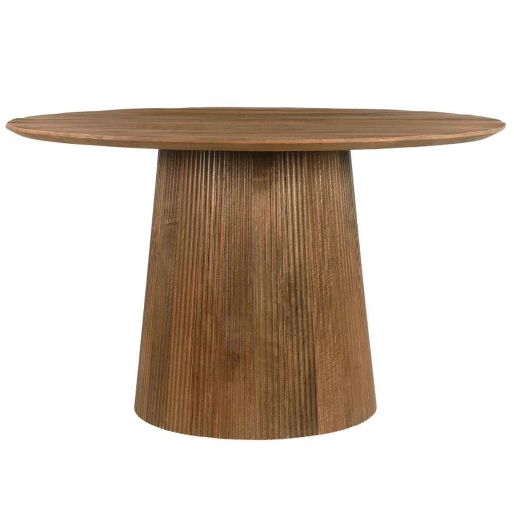 Table à manger ronde 4 personnes d130 cm en bois massif