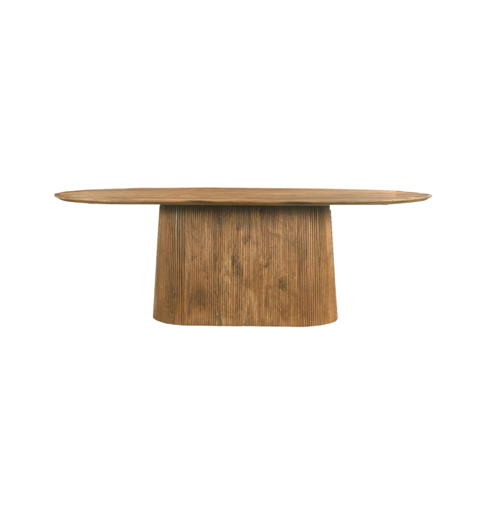 Table à manger Ovale 10 personnes 230 cm en bois massif