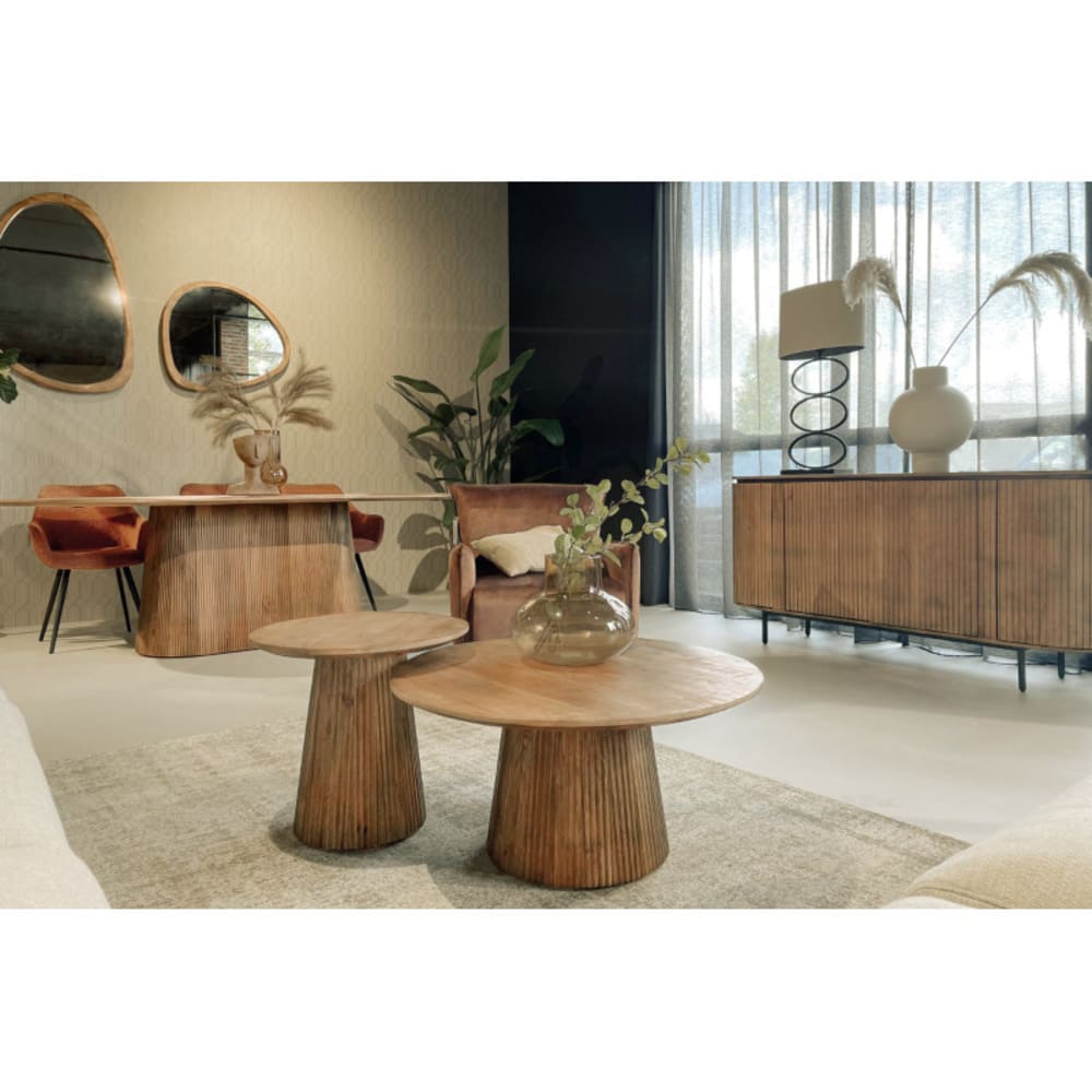 Table à manger Ovale 10 personnes 230 cm en bois massif