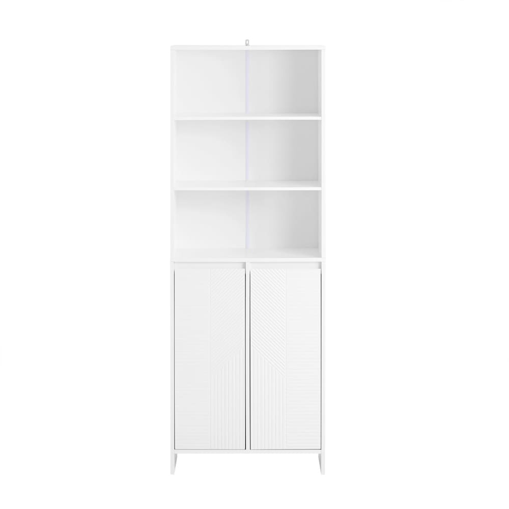 Hochschrank Mit WäSchesack Aus Weiß