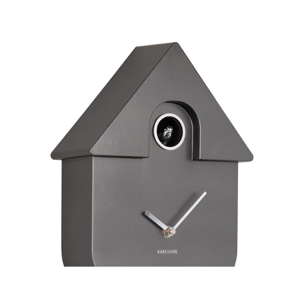 Horloge murale thermoplastique gris 21.5x8.5x41cm