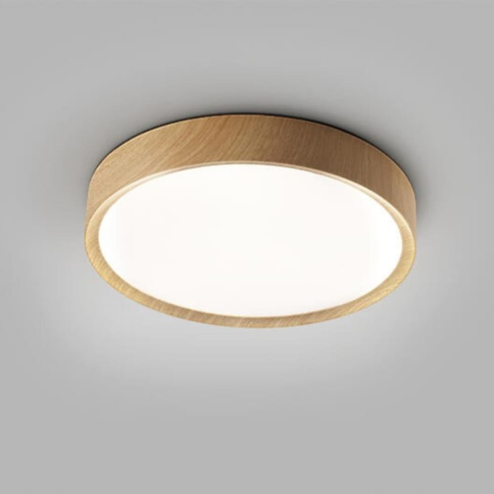 Plafonnier led salle de bain impression bois — vue 3