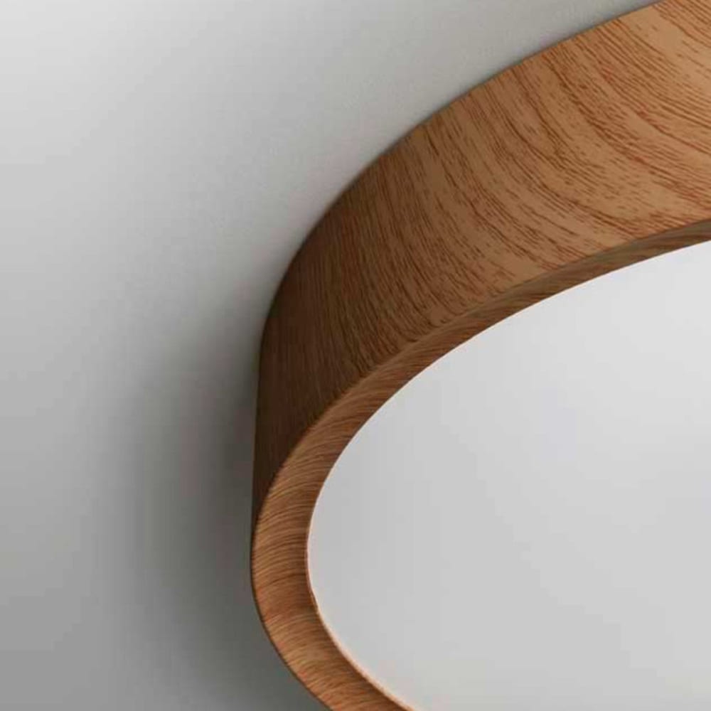 Plafonnier led salle de bain impression bois — vue 4