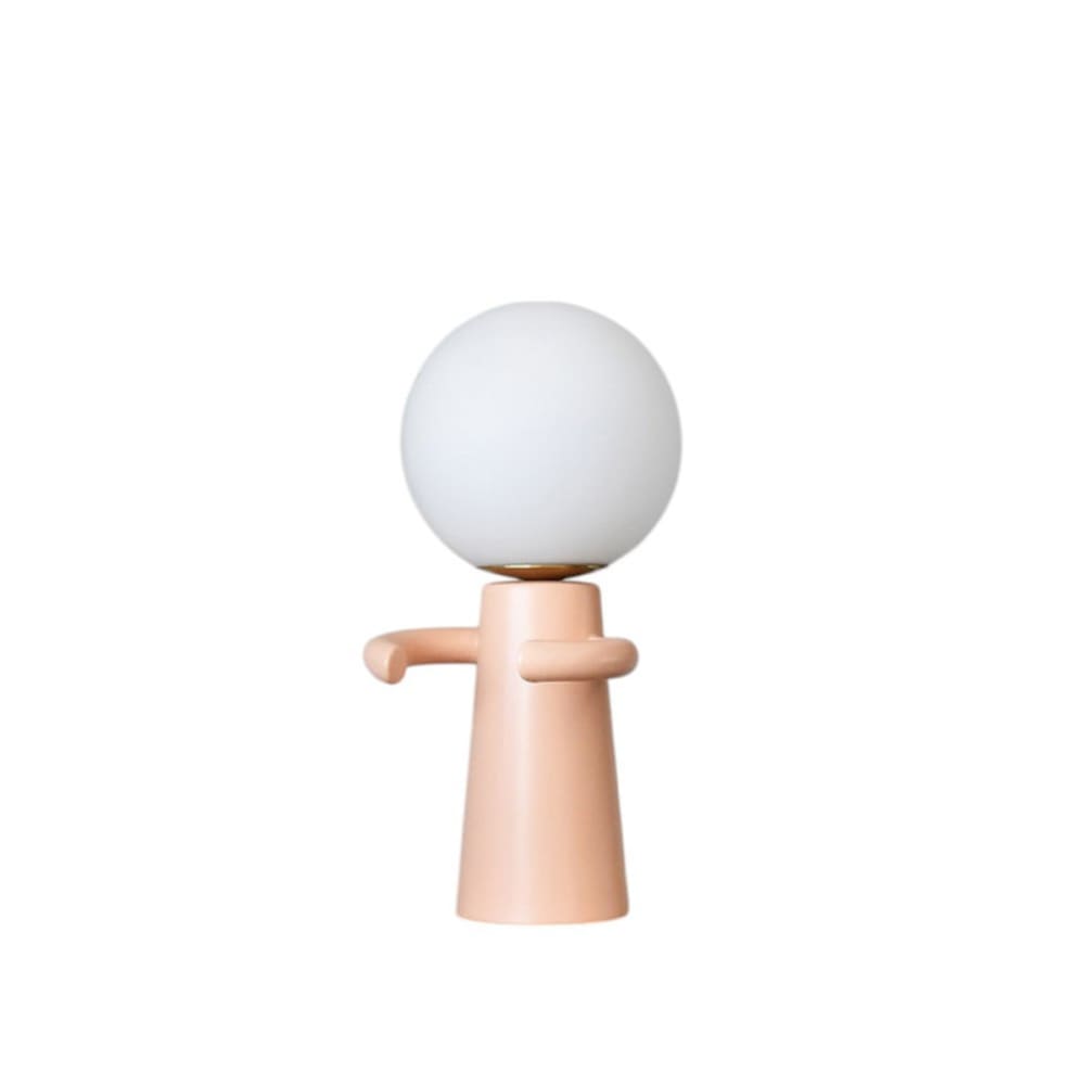 Millumine Lampe à poser céramique pêche style contemporain Rose