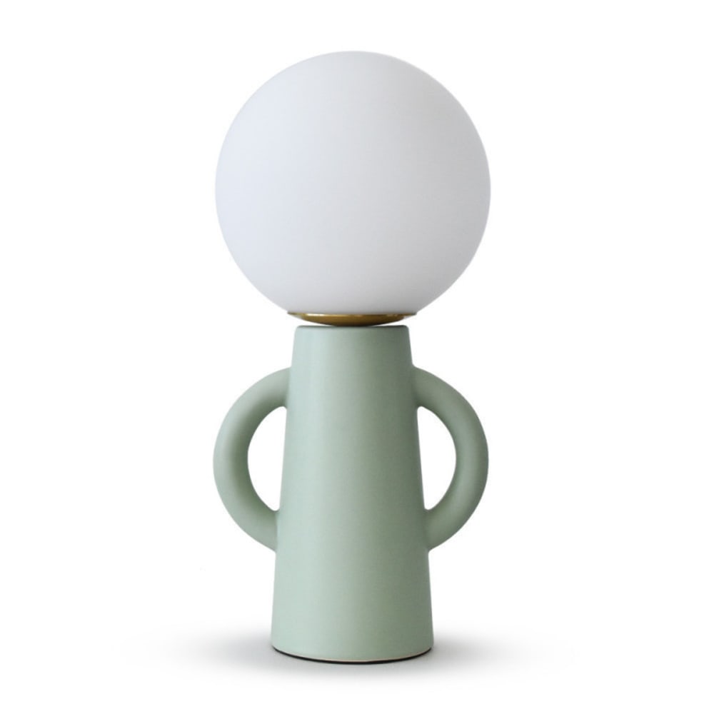 Lampe à poser céramique verte