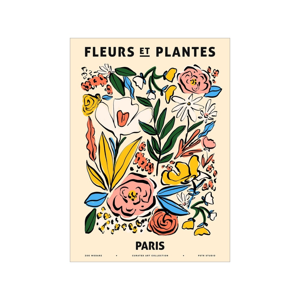 Affiche ''Zoe - Fleurs et Plantes - Paris'' sans cadre  - 70 x 100 cm