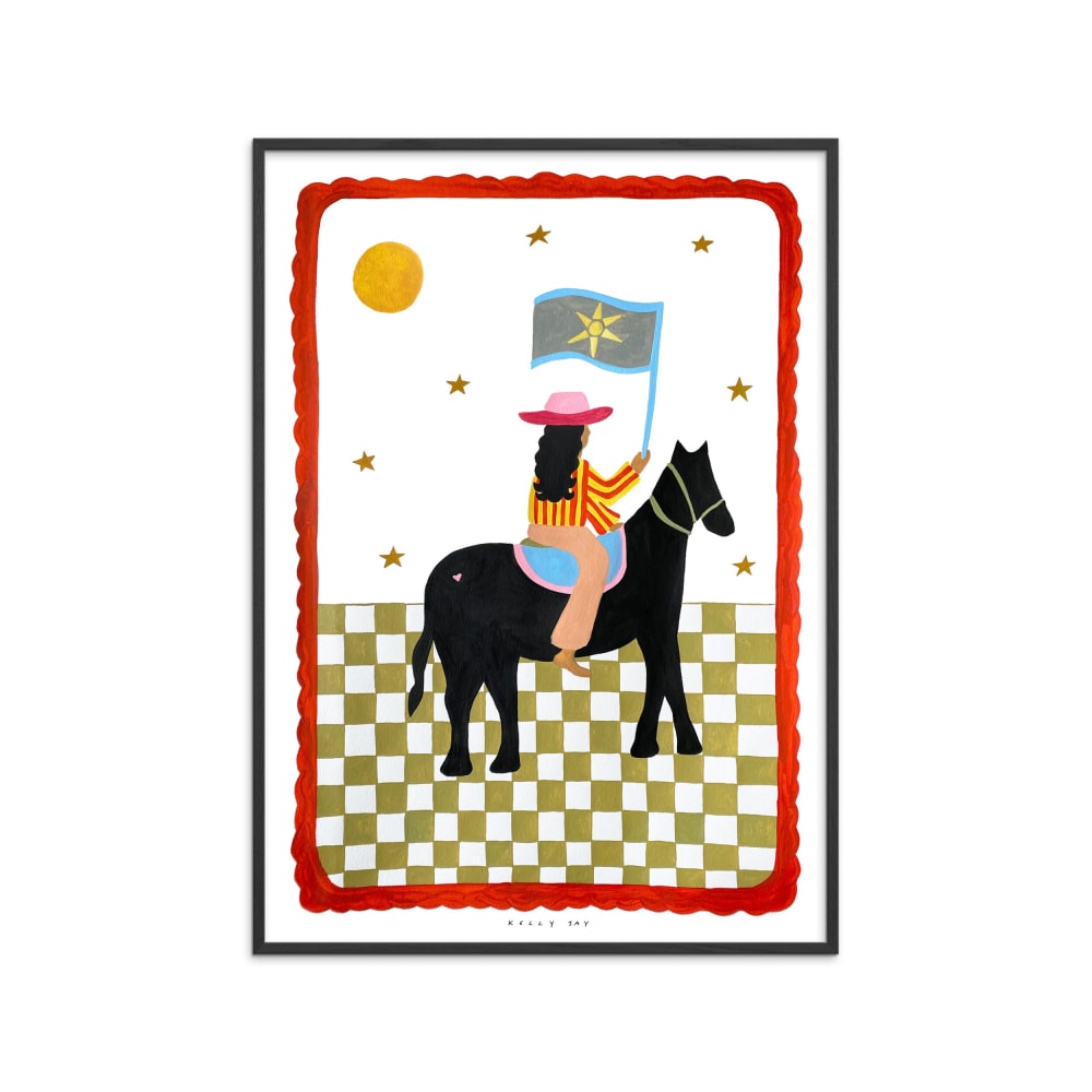 Affiche "The more I Travel" Cadre noir - 50x70 cm
