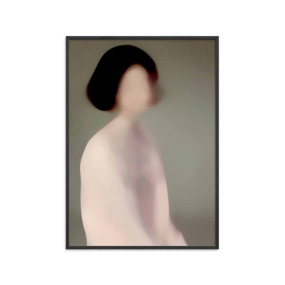 Affiche ''Portrait E'' Cadre noir - 70x100 cm