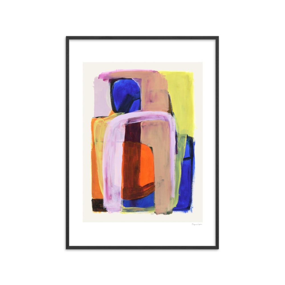 Affiche ''Prana'' Cadre noir - 30x40 cm