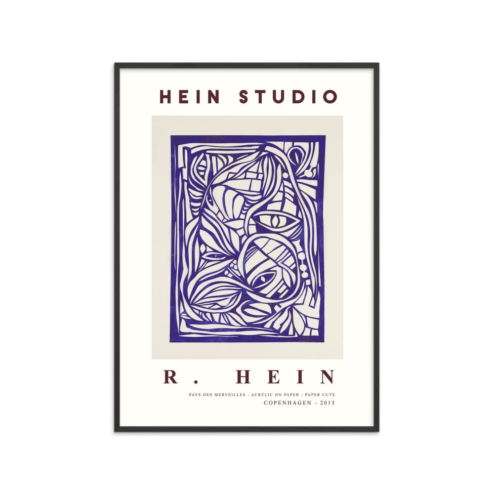 Affiche ''Wonderland no 02'' Cadre noir - 50x70 cm