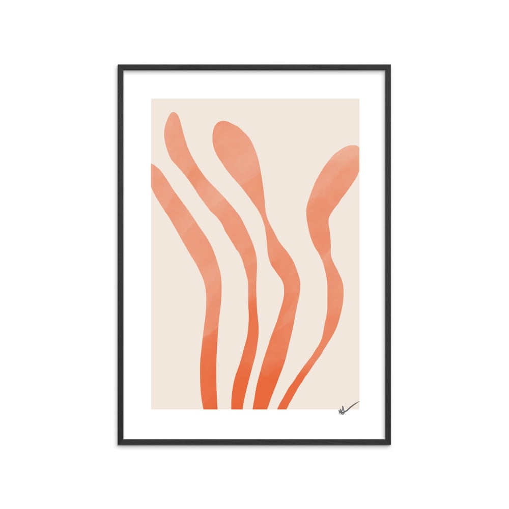 Affiche ''Morphème'' Cadre noir - 50x70 cm