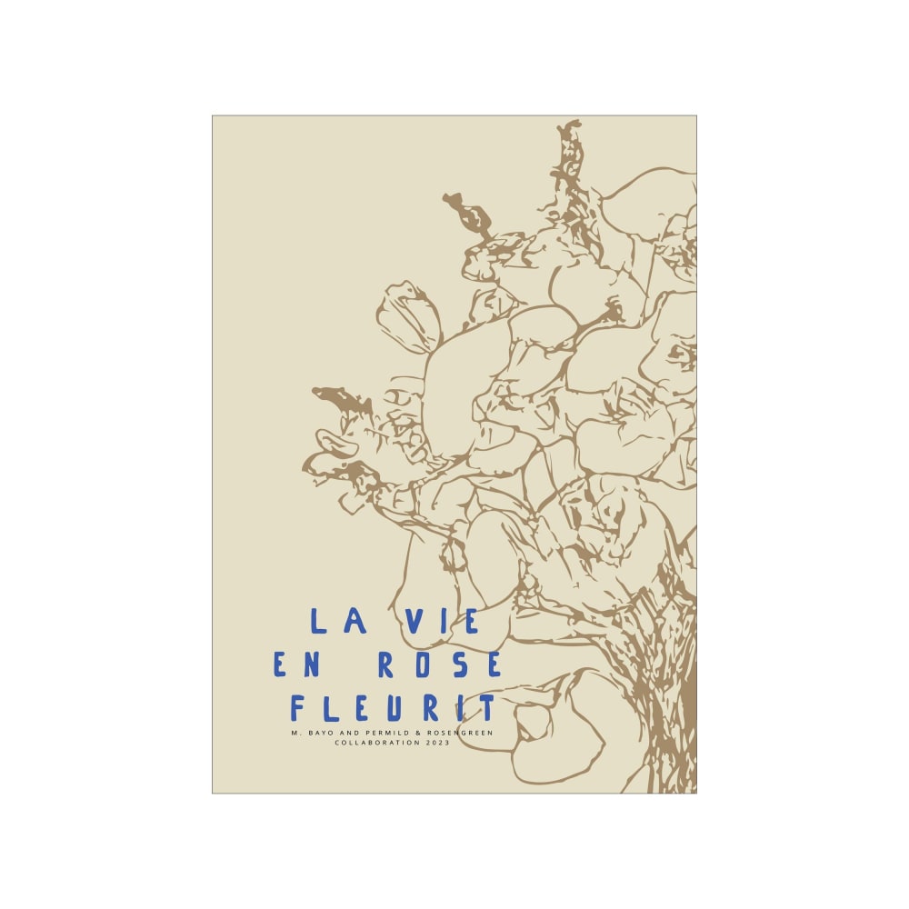 Affiche ''La Vie en Rose - Blue'' sans cadre  - 50 x 70 cm