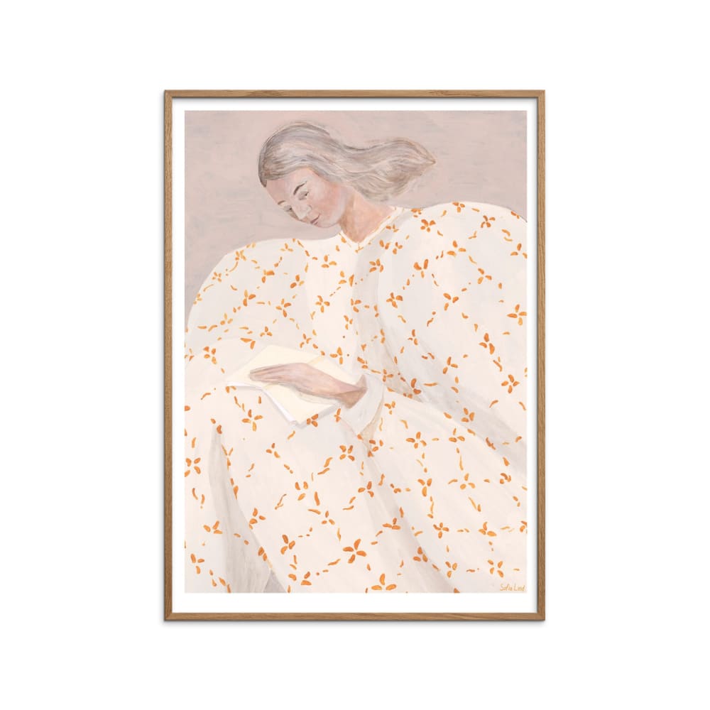 Affiche "Secret Notes" Cadre en Chêne - 50x70 cm