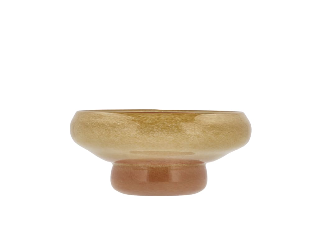 Bol en verre jaune/ambre