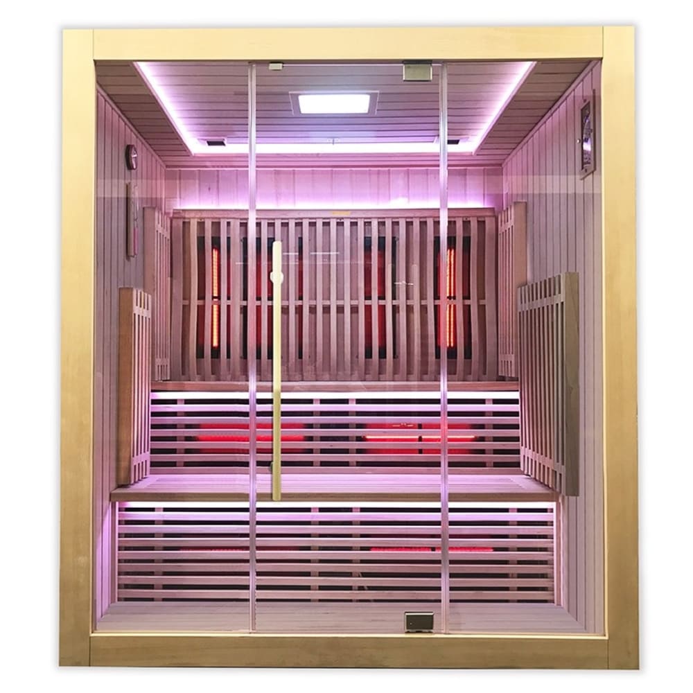 SAUNA HAMMAM FR Sauna pour 5 personnes en bois 180x150x200 cm