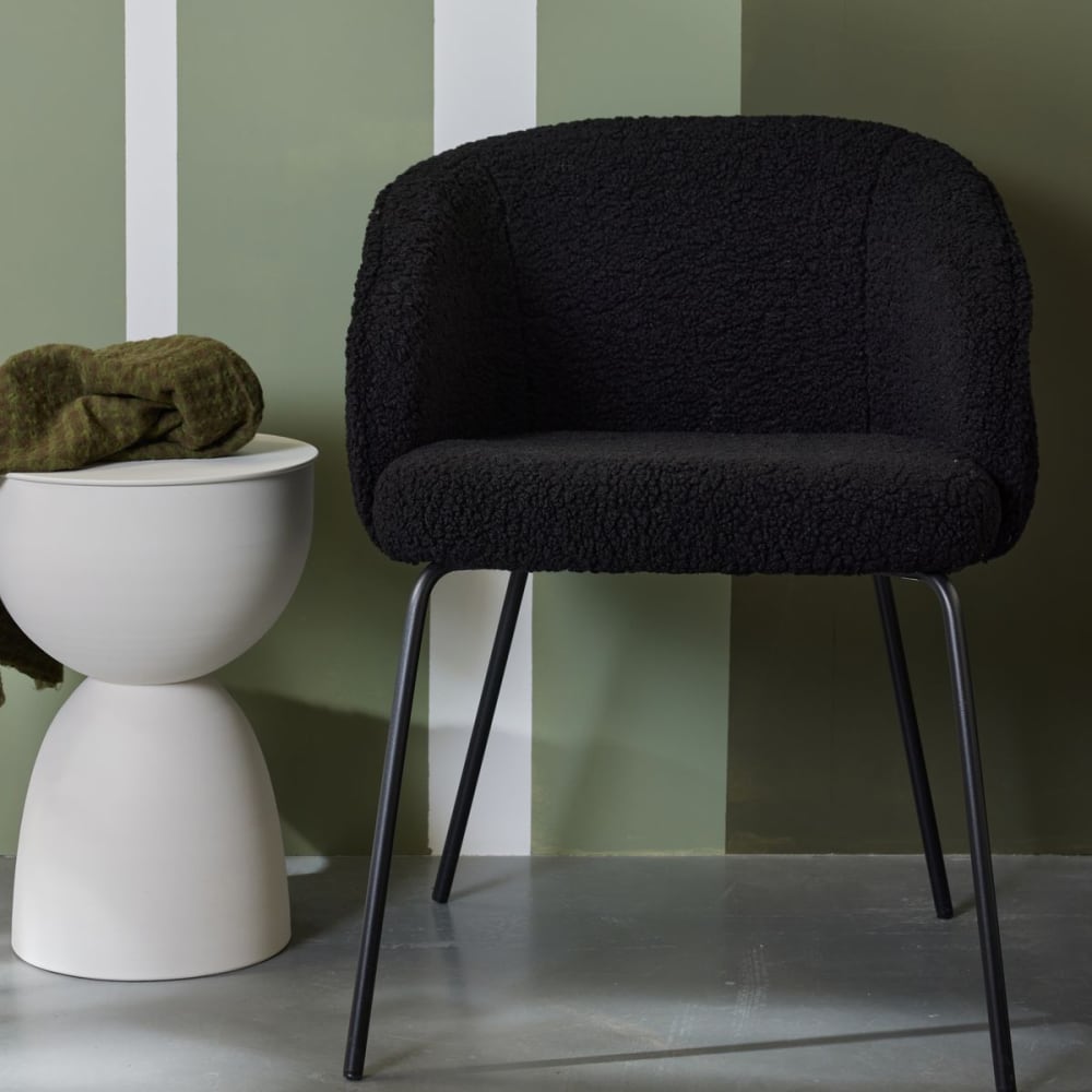 fauteuil bouclette uni