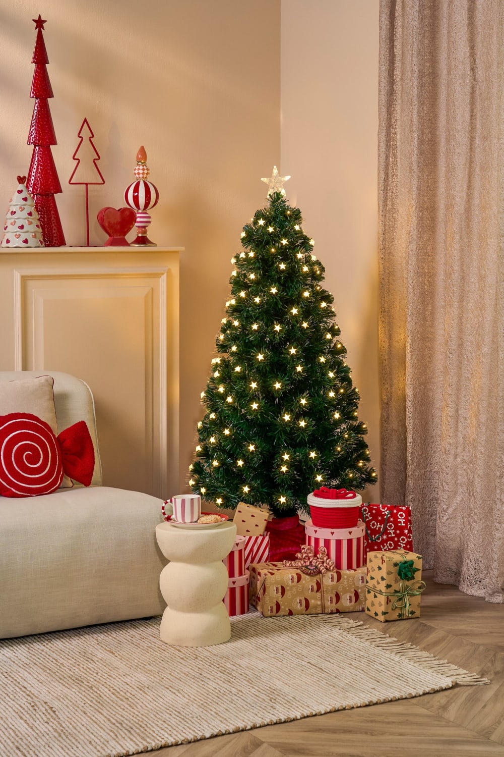 Sapin de Noël artificiel illuminé Mercury Blanc chaud Plastique H150 - Maisons du Monde