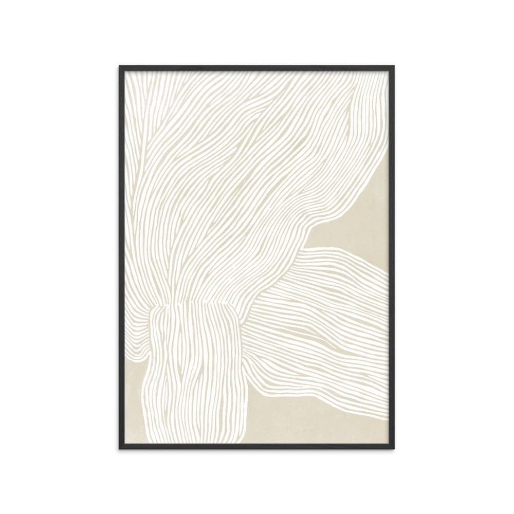 Affiche ''The Line no 09'' Cadre noir - 70x100 cm