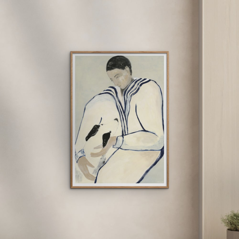 Affiche ''Man and Dog'' sans cadre  - 70 x 100 cm