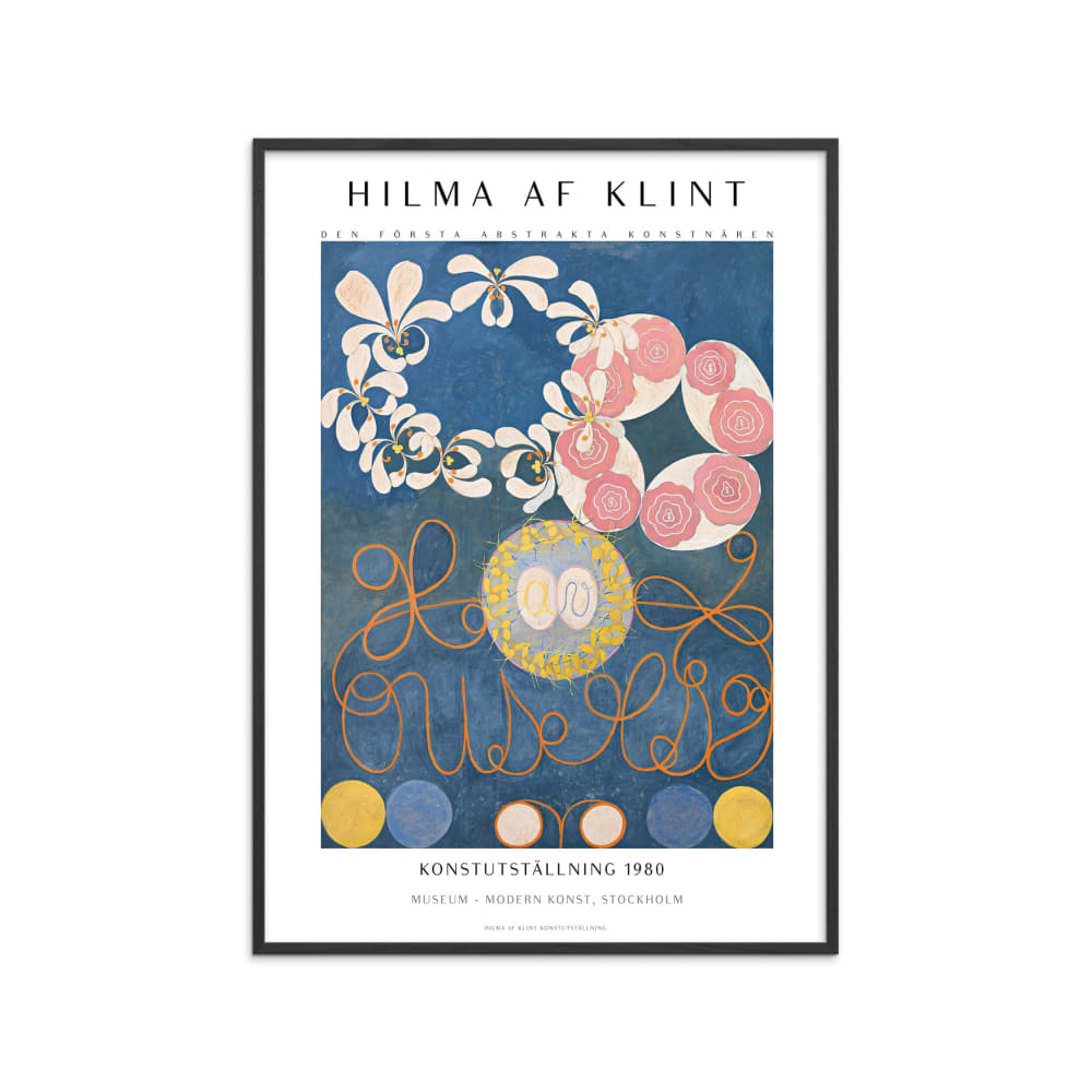 Affiche ''Hilma af Klint - Art exhibition III'' Cadre noir - 70x100 cm